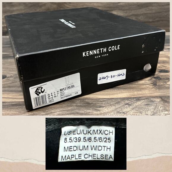 NIB Kenneth Cole 8.5M Maple Lug Sole Platform Combat Chelsea Boot White Leather - Picture 12 of 12